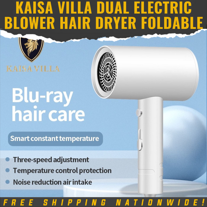 Kaisa Villa Direct Supplier Dual Electric Blower Hair Dryer Foldable