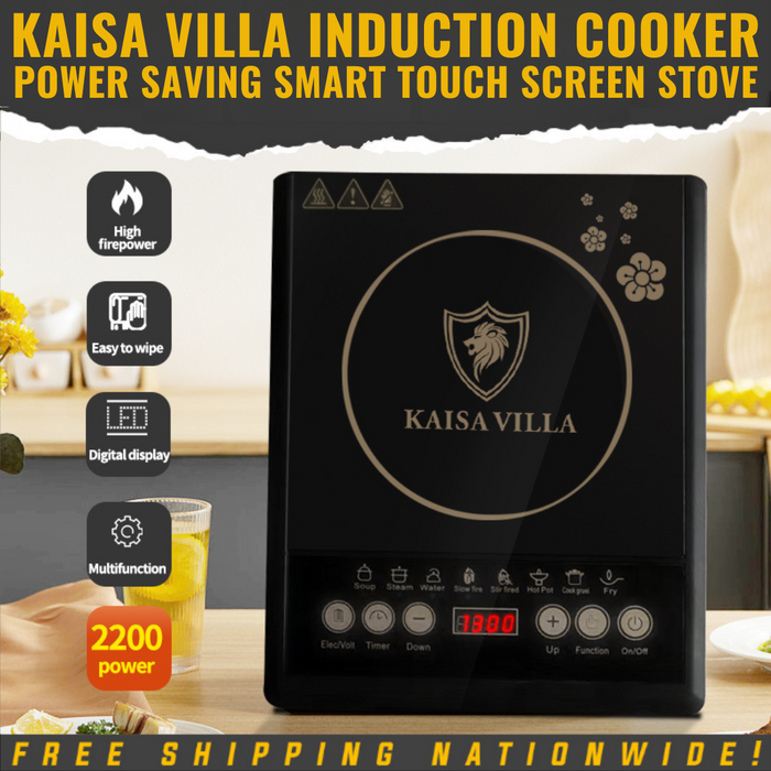 Kaisa Villa Direct Supplier Induction Cooker Power Saving Smart Touch Screen Stove