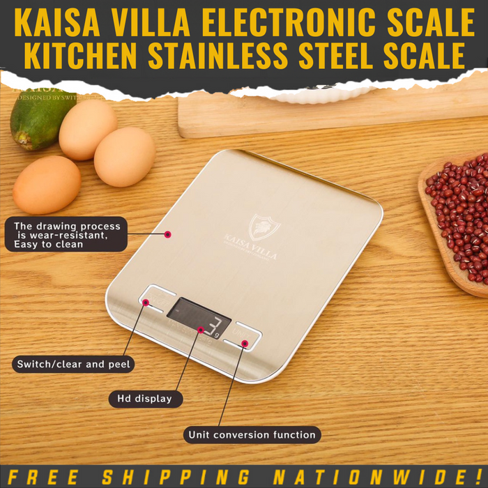 Kaisa Villa Direct Supplier Electronic Kitchen Scale Stainless Steel Scale