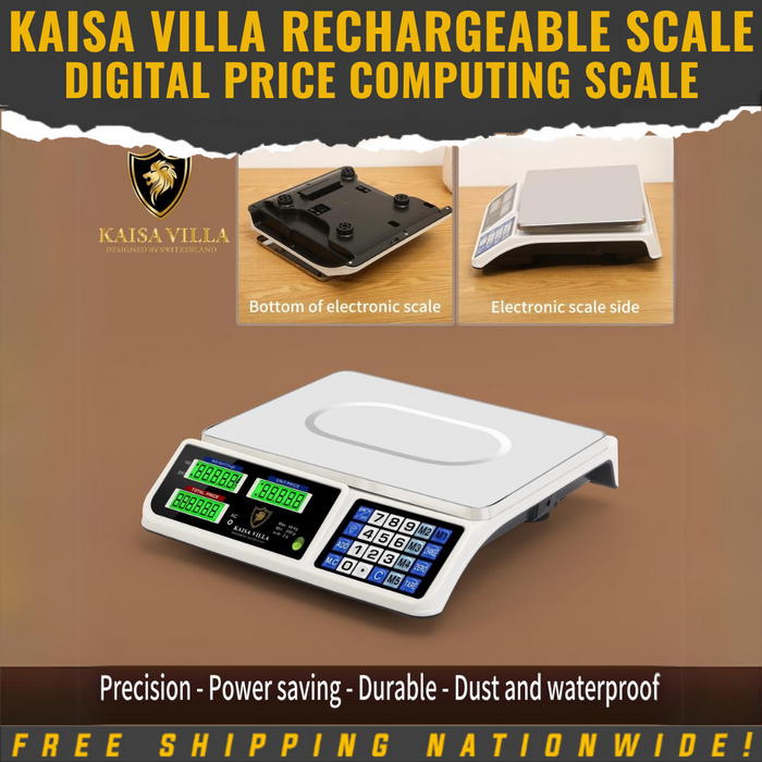 Kaisa Villa Direct Supplier Rechargeable Digital Price Scale Computing Scale Weighing Scale