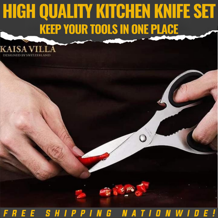 Kaisa Villa Direct Supplier 7pcs Knife Set with Acrylic Base