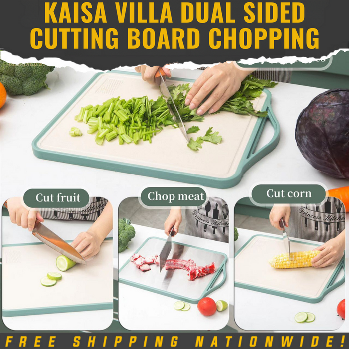 Kaisa Villa Dual Sided Cutting Board Chopping Board Stainless Steel Grade PP Chopping