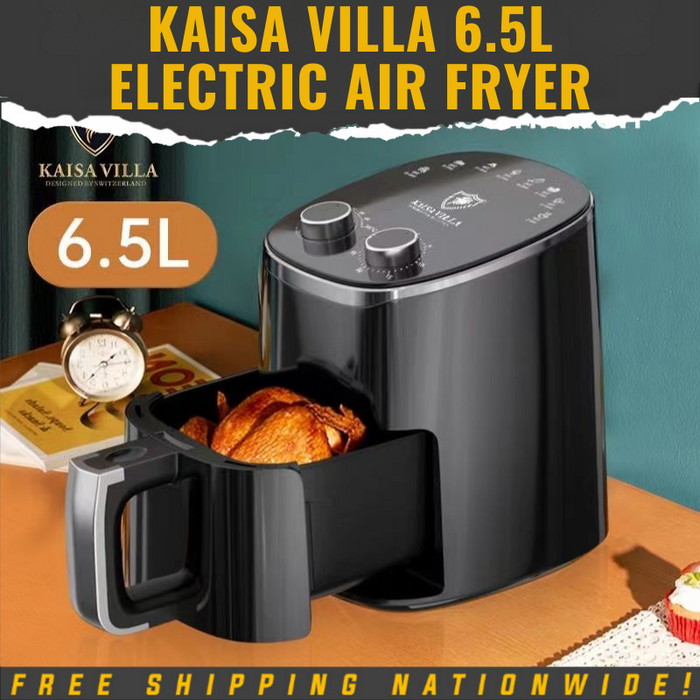 Kaisa Villa Direct Supplier 6.5L Air Fryer Electric Fries Machine Oil Free Large Capacity Air Fryer Non Stick Cooker