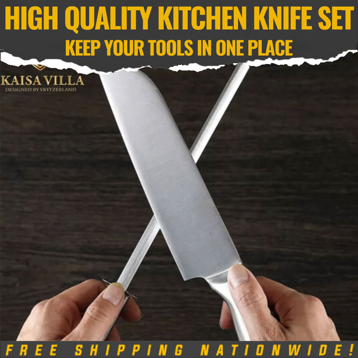 Kaisa Villa Direct Supplier 7pcs Knife Set with Acrylic Base
