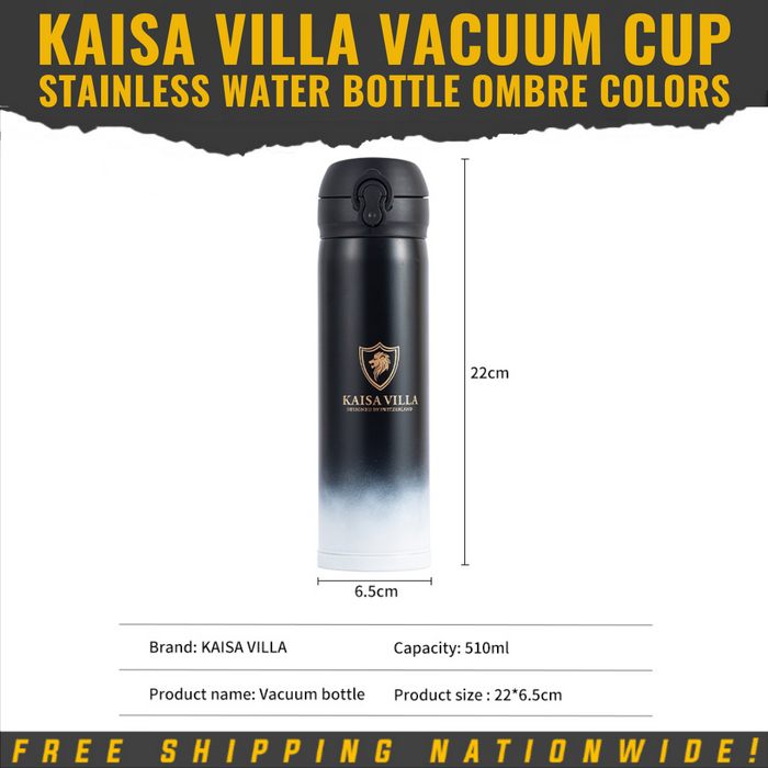 Kaisa Villa Direct Supplier 400ml Stainless Steel Thermos Vacuum Cup/Tumbler Flask Water bottle Ombre colors