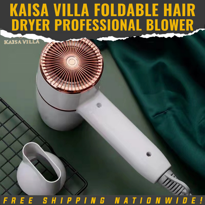Kaisa Villa Direct Supplier Foldable Hair Dryer Professional Blower Portable Electric