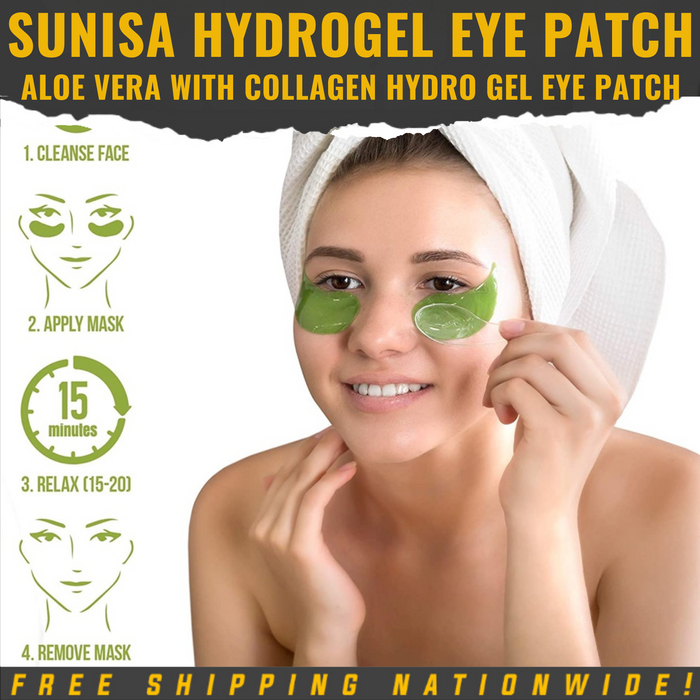 Sunisa Hydrogel Eye Patch Aloe Vera with Collagen Hydro Gel Eye Patch