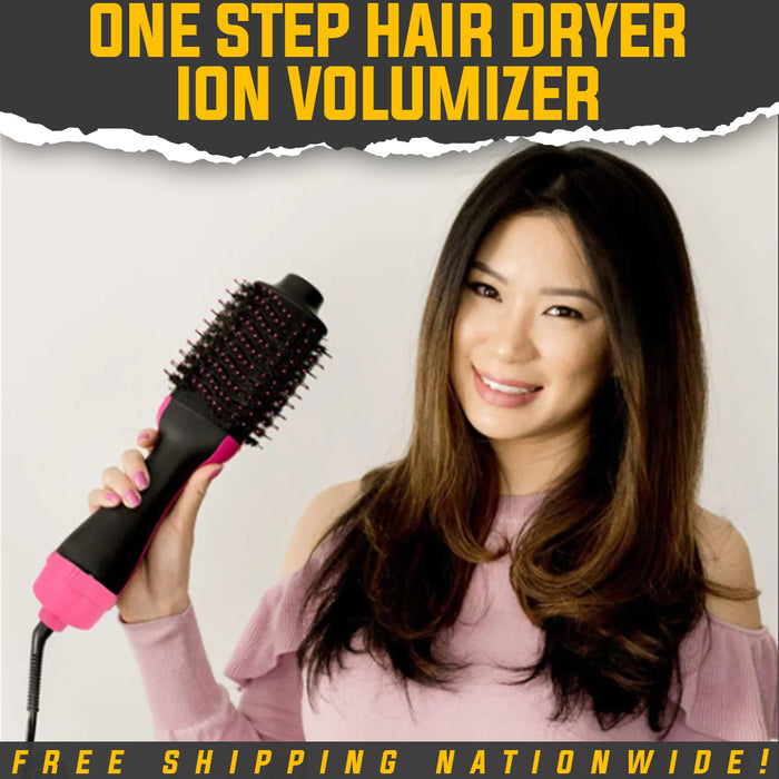 One-Step Hair Dryer & Volumizer, Healthy Care 2-in-1 negative Ion Generator Comb Hair Dryer