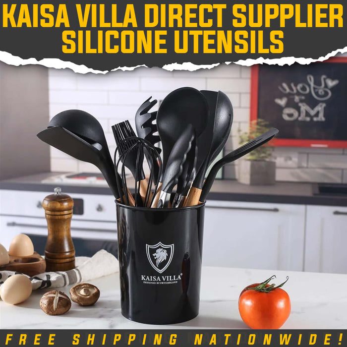 Top Quality 12pcs Silicone Kitchen Utensils at Kaisa Villa