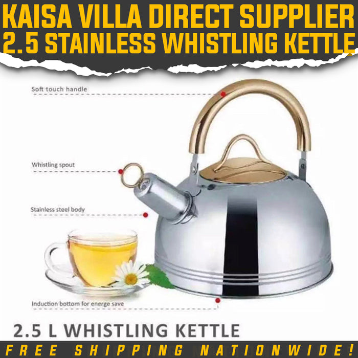Top Quality 2.5L Stainless Whistling Kettle