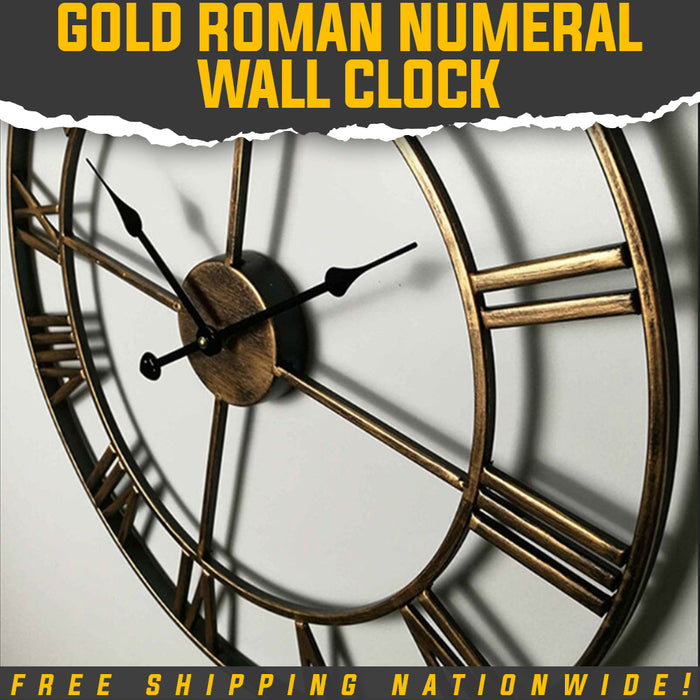 Best Gold Roman Numeral Wall Clock
